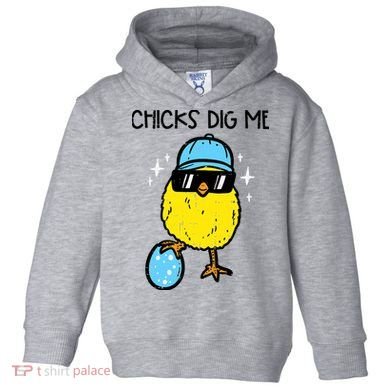 Easter Chicks Dig Me Cute Boy Teens Toddler Hoodie