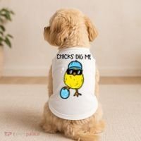 Easter Chicks Dig Me Cute Boy Teens Doggie Tank thumb 2