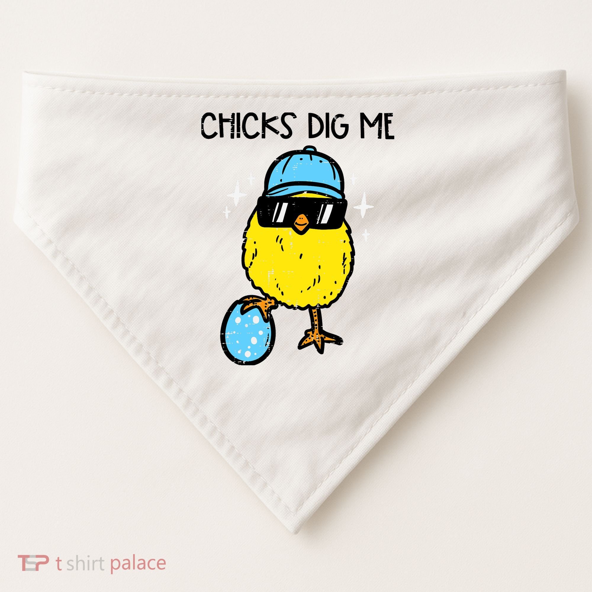 Easter Chicks Dig Me Cute Boy Teens USA-Made Doggie Bandana