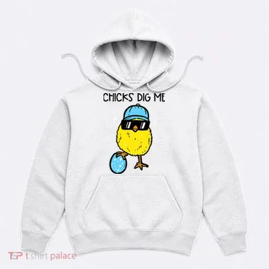 Easter Chicks Dig Me Cute Boy Teens Hoodie
