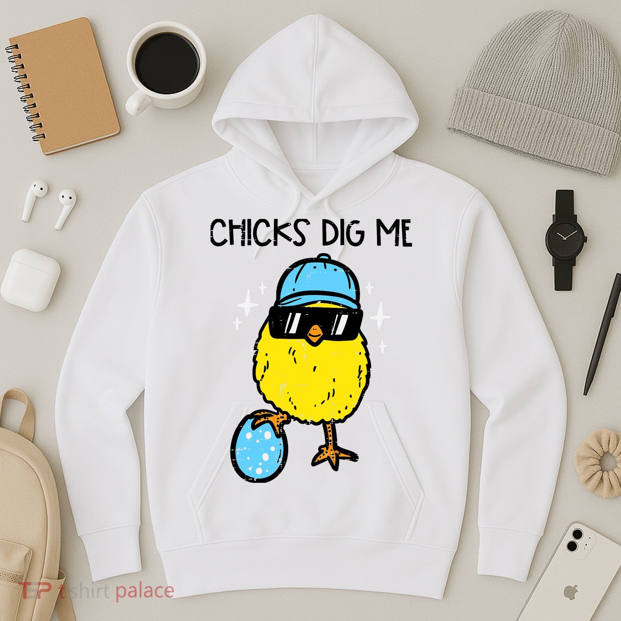 Easter Chicks Dig Me Cute Boy Teens Hoodie