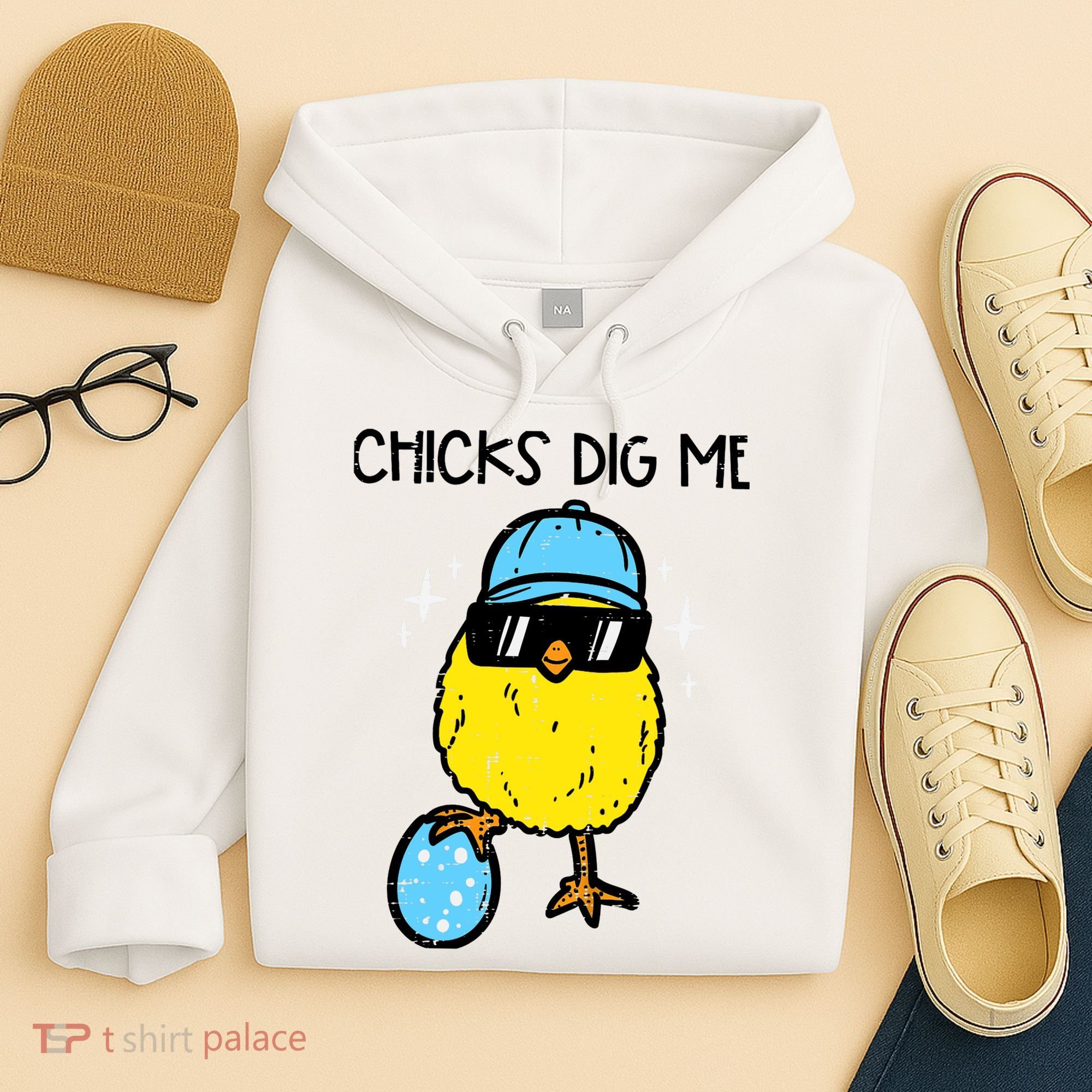 Easter Chicks Dig Me Cute Boy Teens Hoodie