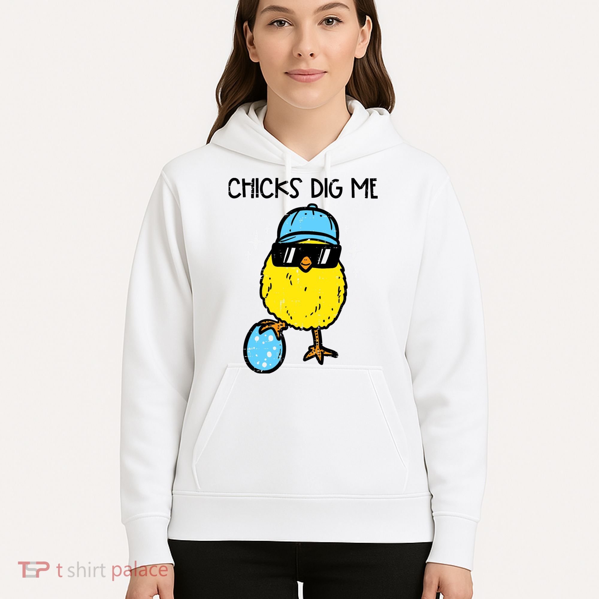 Easter Chicks Dig Me Cute Boy Teens Hoodie