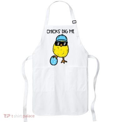 Easter Chicks Dig Me Cute Boy Teens Apron
