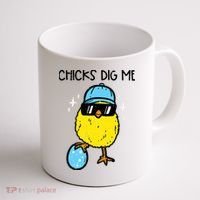 Easter Chicks Dig Me Cute Boy Teens Coffee Mug thumb 1