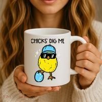 Easter Chicks Dig Me Cute Boy Teens Coffee Mug thumb 3