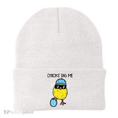 Easter Chicks Dig Me Cute Boy Teens Beanie