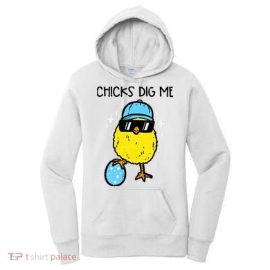 Easter Chicks Dig Me Cute Boy Teens Women's Hoodie