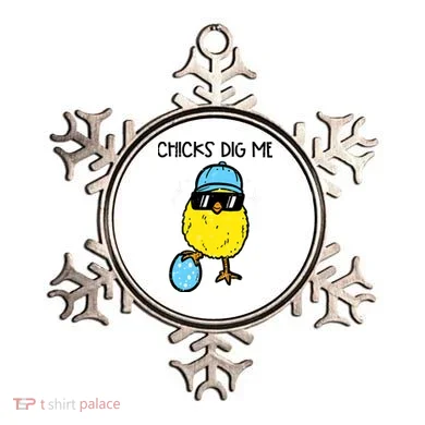 Easter Chicks Dig Me Cute Boy Teens Ornament