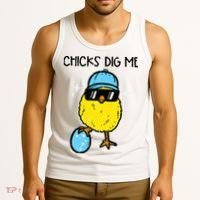 Easter Chicks Dig Me Cute Boy Teens Tank Top thumb 3
