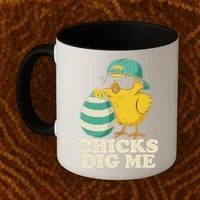 Easter Chicks Dig Me Cute Egg Hunt Gift Coffee Mug thumb 2