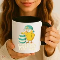 Easter Chicks Dig Me Cute Egg Hunt Gift Coffee Mug thumb 3
