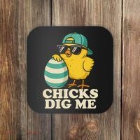 Easter Chicks Dig Me Cute Egg Hunt Gift Coaster thumb 0
