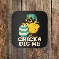 Easter Chicks Dig Me Cute Egg Hunt Gift Coaster thumb 0