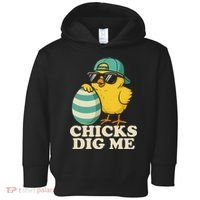 Easter Chicks Dig Me Cute Egg Hunt Gift Toddler Hoodie thumb 0