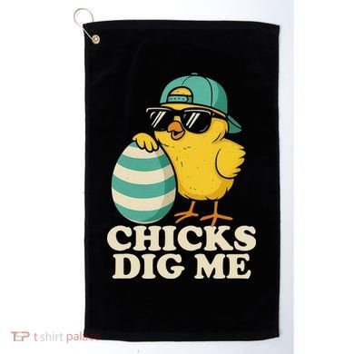Easter Chicks Dig Me Cute Egg Hunt Gift Golf Towel