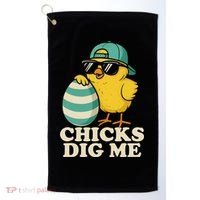Easter Chicks Dig Me Cute Egg Hunt Gift Golf Towel thumb 0