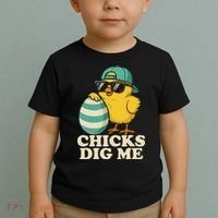 Easter Chicks Dig Me Cute Egg Hunt Gift Toddler T-Shirt thumb 2