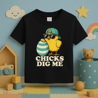 Easter Chicks Dig Me Cute Egg Hunt Gift Toddler T-Shirt thumb 3