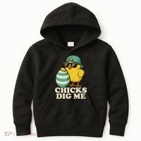 Easter Chicks Dig Me Cute Egg Hunt Gift Kids Hoodie thumb 0