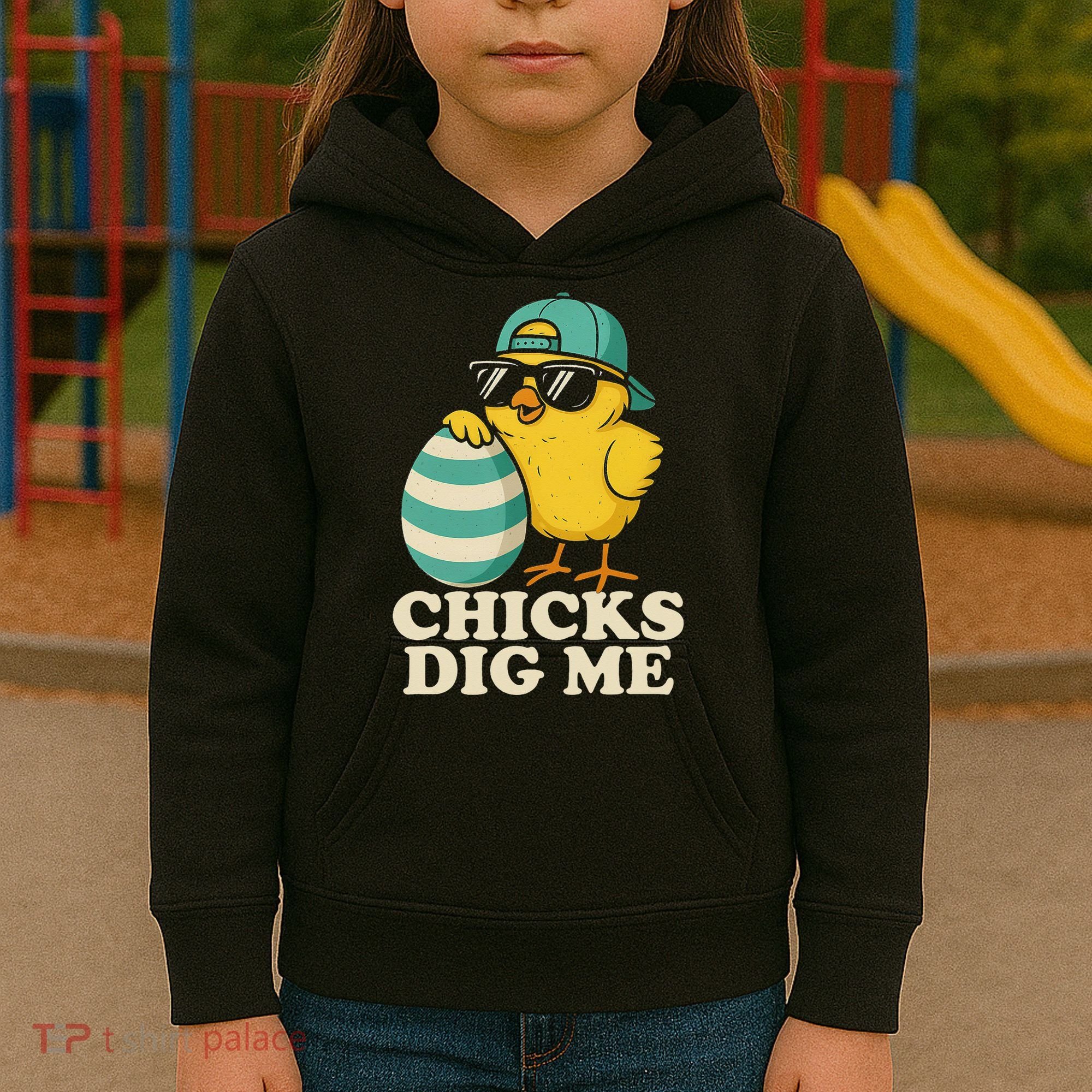 Easter Chicks Dig Me Cute Egg Hunt Gift Kids Hoodie