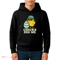 Easter Chicks Dig Me Cute Egg Hunt Gift Kids Hoodie thumb 4