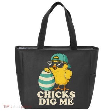 Easter Chicks Dig Me Cute Egg Hunt Gift Tote Bag