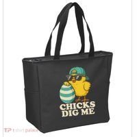 Easter Chicks Dig Me Cute Egg Hunt Gift Tote Bag thumb 2