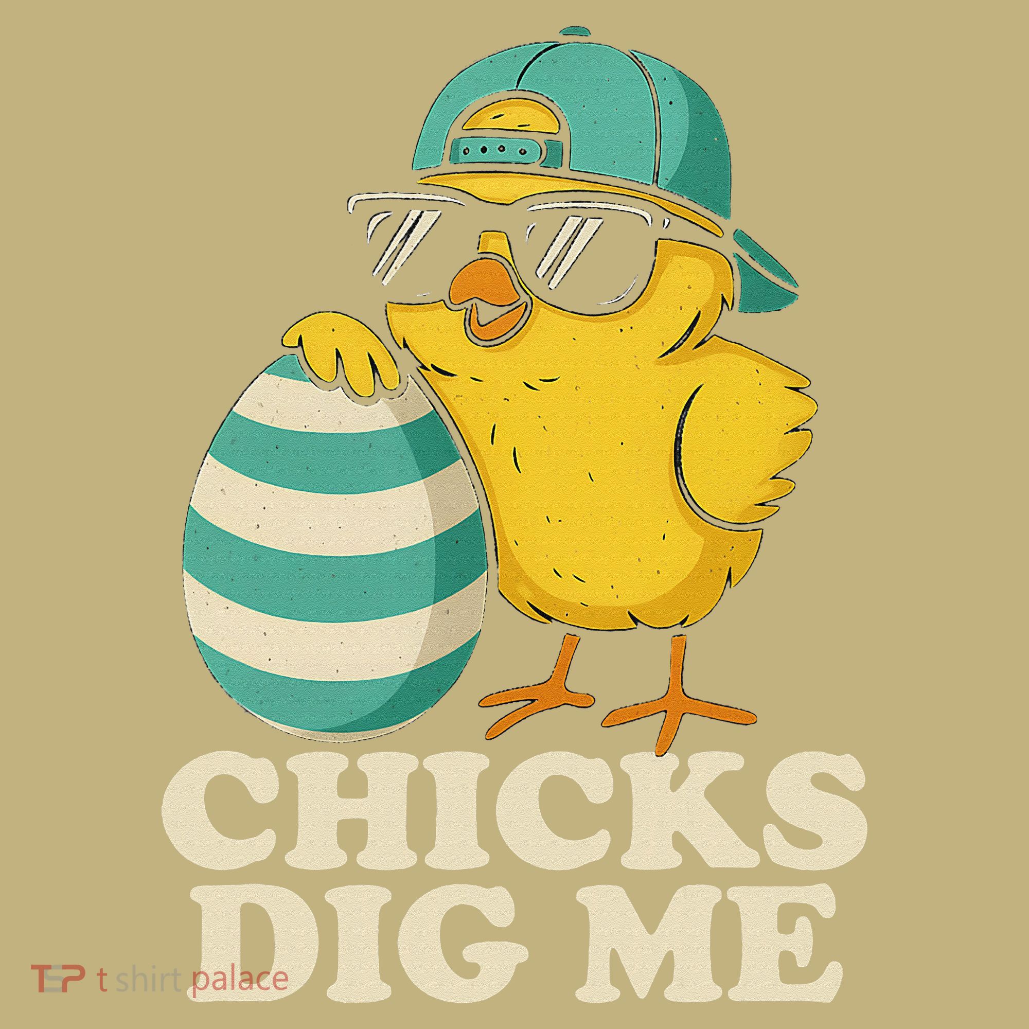 Easter Chicks Dig Me Cute Egg Hunt Gift Long Sleeve Shirt