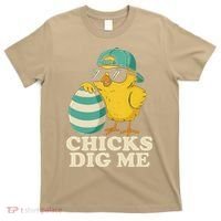 Easter Chicks Dig Me Cute Egg Hunt Gift T-Shirt thumb 0