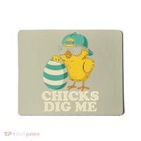 Easter Chicks Dig Me Cute Egg Hunt Gift Mousepad thumb 0