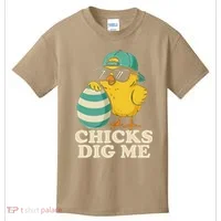 Easter Chicks Dig Me Cute Egg Hunt Gift Kids T-Shirt thumb 0