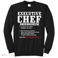 Executive Chef Definition Funny Chef Cook Cooking Sweatshirt thumb 0