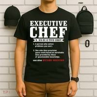 Executive Chef Definition Funny Chef Cook Cooking T-Shirt thumb 6