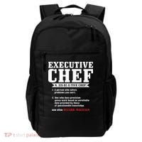 Executive Chef Definition Funny Chef Cook Cooking Backpack thumb 0