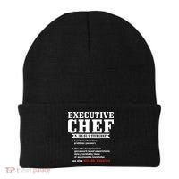 Executive Chef Definition Funny Chef Cook Cooking Beanie thumb 0