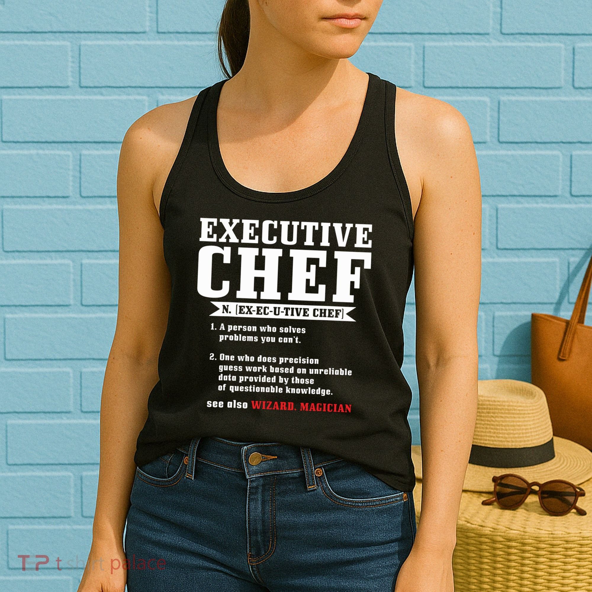 Executive Chef Definition Funny Chef Cook Cooking Women's Tank Top