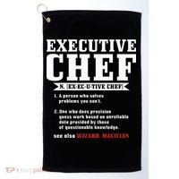 Executive Chef Definition Funny Chef Cook Cooking Golf Towel thumb 0