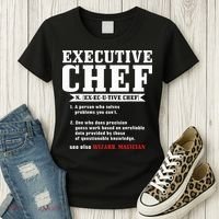 Executive Chef Definition Funny Chef Cook Cooking Women's T-Shirt thumb 3