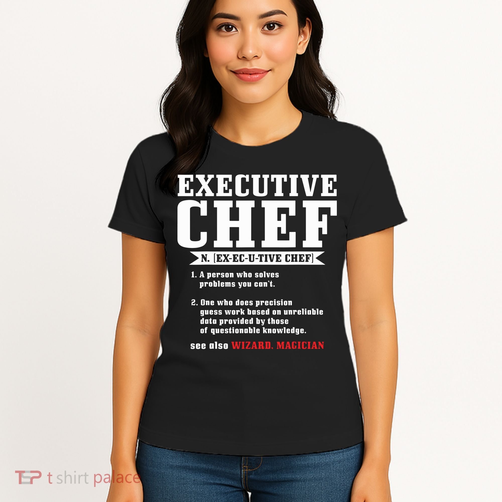 Executive Chef Definition Funny Chef Cook Cooking Women's T-Shirt