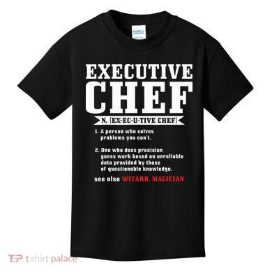 Executive Chef Definition Funny Chef Cook Cooking Kids T-Shirt