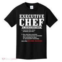 Executive Chef Definition Funny Chef Cook Cooking Kids T-Shirt thumb 0