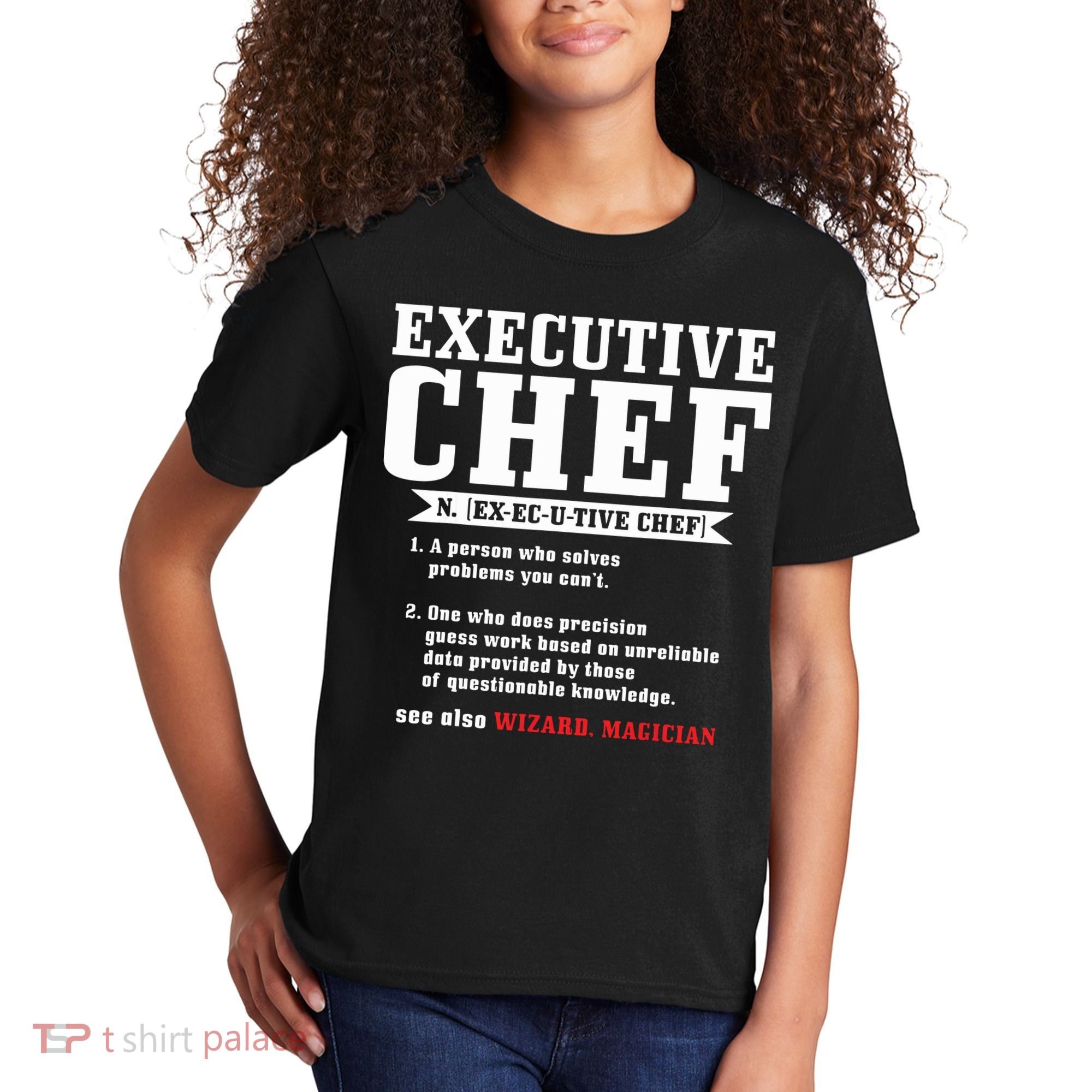 Executive Chef Definition Funny Chef Cook Cooking Kids T-Shirt