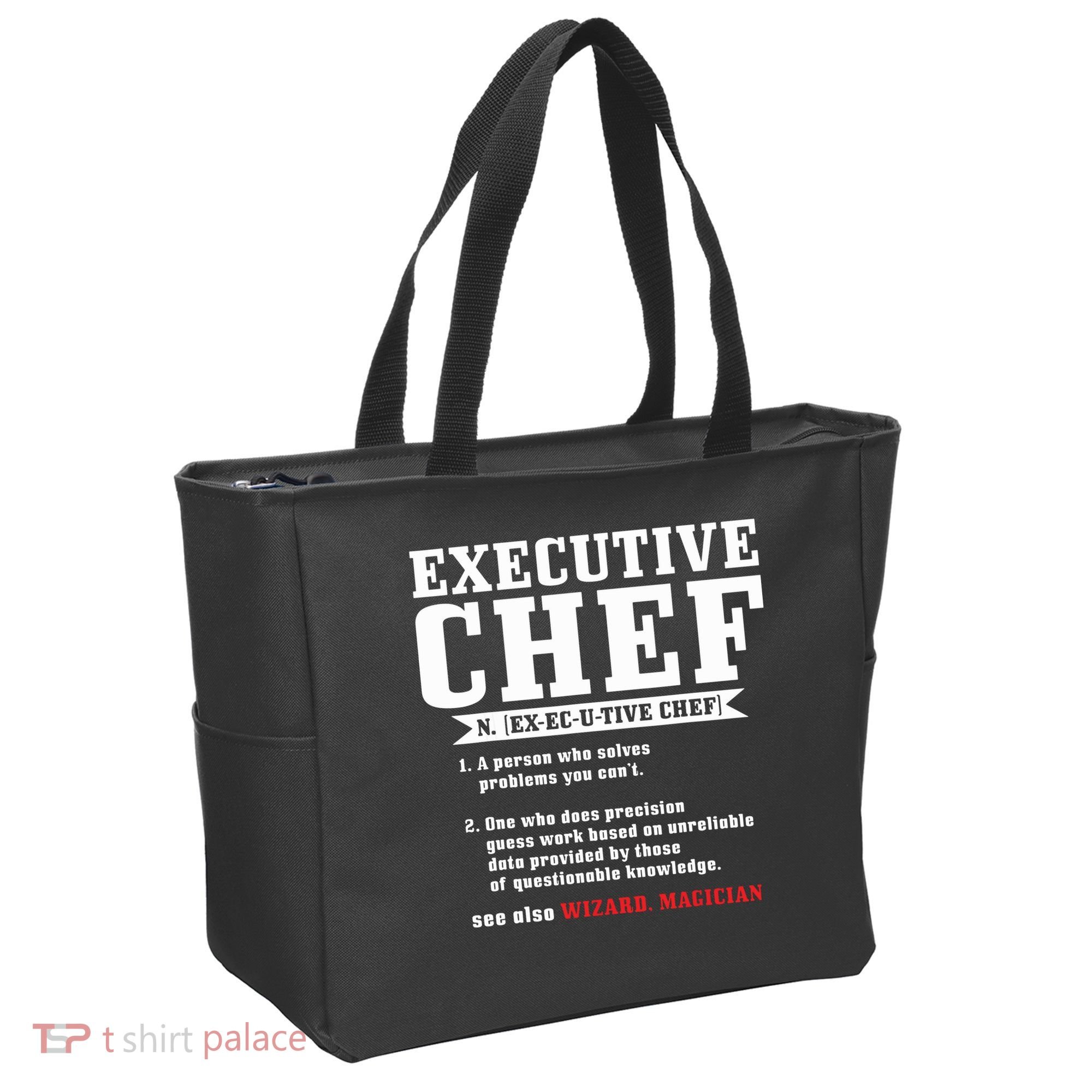 Executive Chef Definition Funny Chef Cook Cooking Tote Bag
