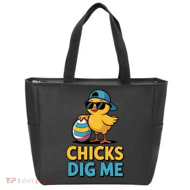Easter Chicks Dig Me Cute Egg Hunt Tote Bag