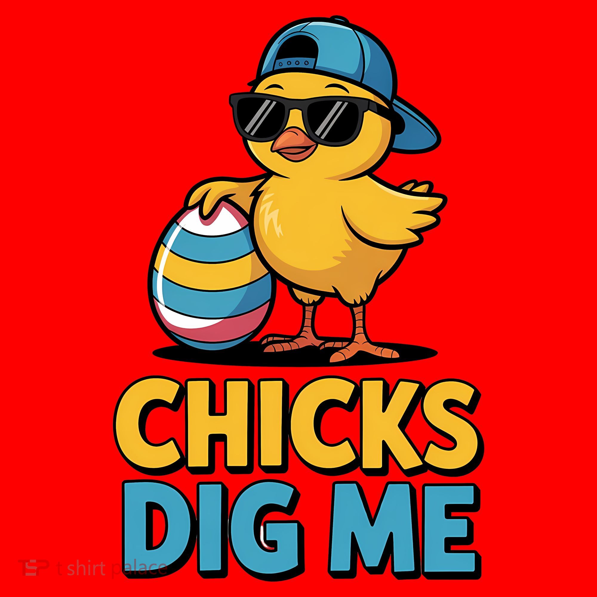 Easter Chicks Dig Me Cute Egg Hunt Santa Hat