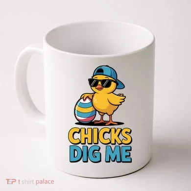 Easter Chicks Dig Me Cute Egg Hunt Coffee Mug