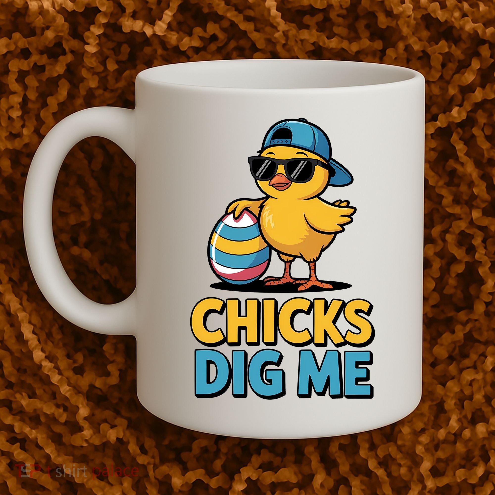 Easter Chicks Dig Me Cute Egg Hunt Coffee Mug