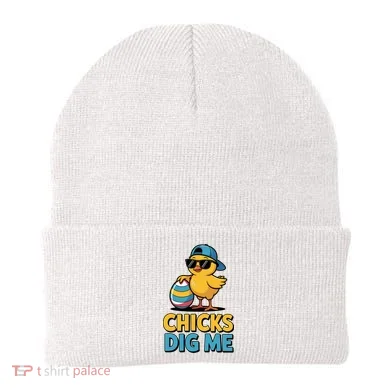 Easter Chicks Dig Me Cute Egg Hunt Beanie