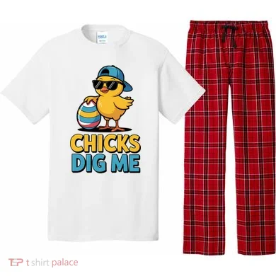 Easter Chicks Dig Me Cute Egg Hunt Pajama Set
